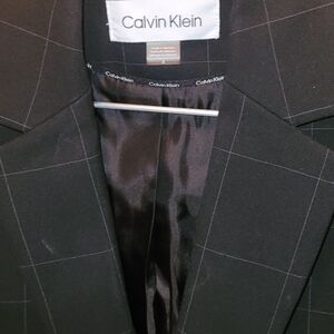 Calvin Klein Black Blazer Modern Suit Jacket